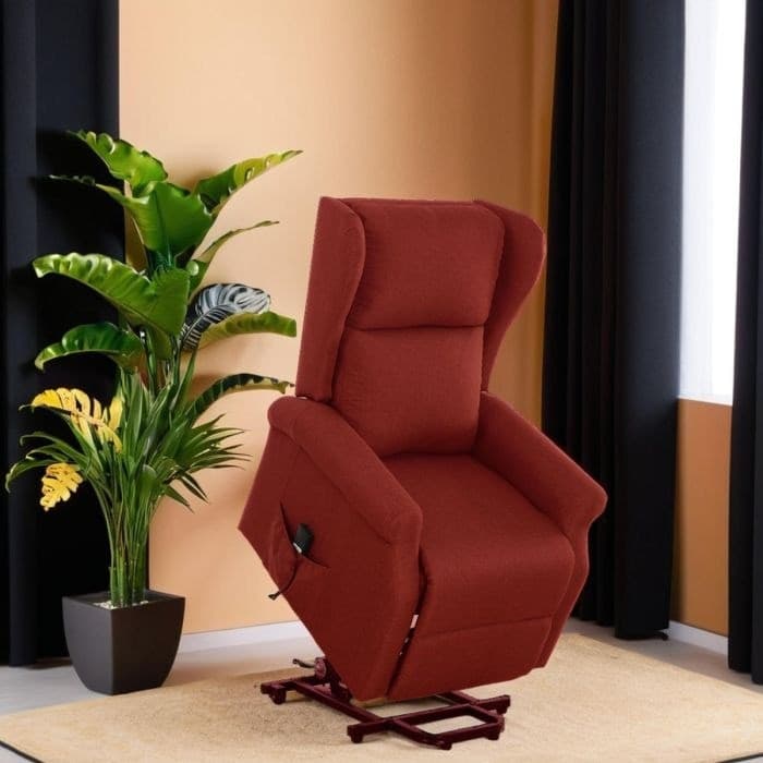 Poltrona "Aquila" con recliner elettrico e rivestimento in tessuto per interno in Poltrone Decor Space - Altamura, commercioVirtuoso.it