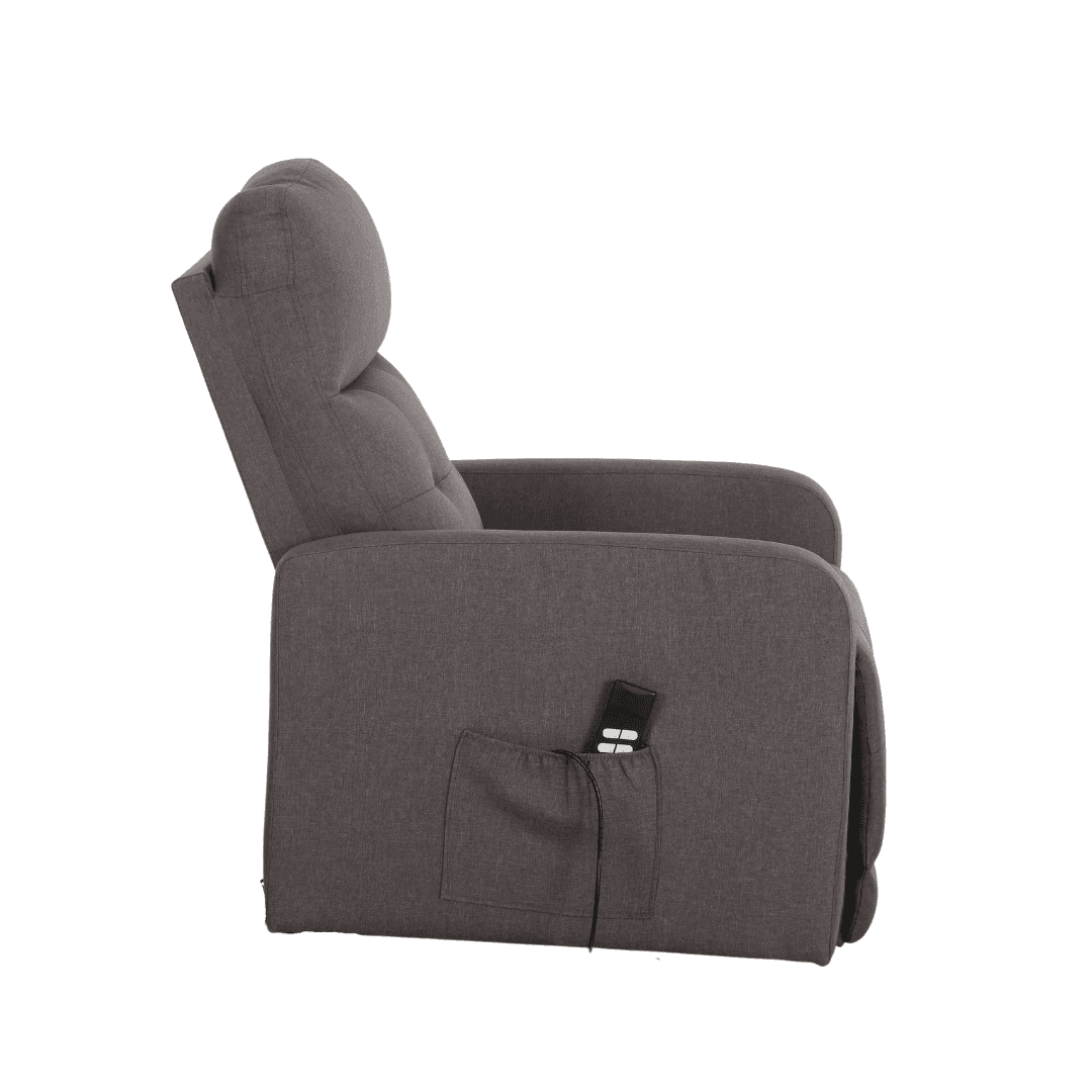 Poltrona "Cygnus" con recliner elettrico doppio motore e rivestimento in tessuto per interno in Poltrone Decor Space - Altamura, commercioVirtuoso.it