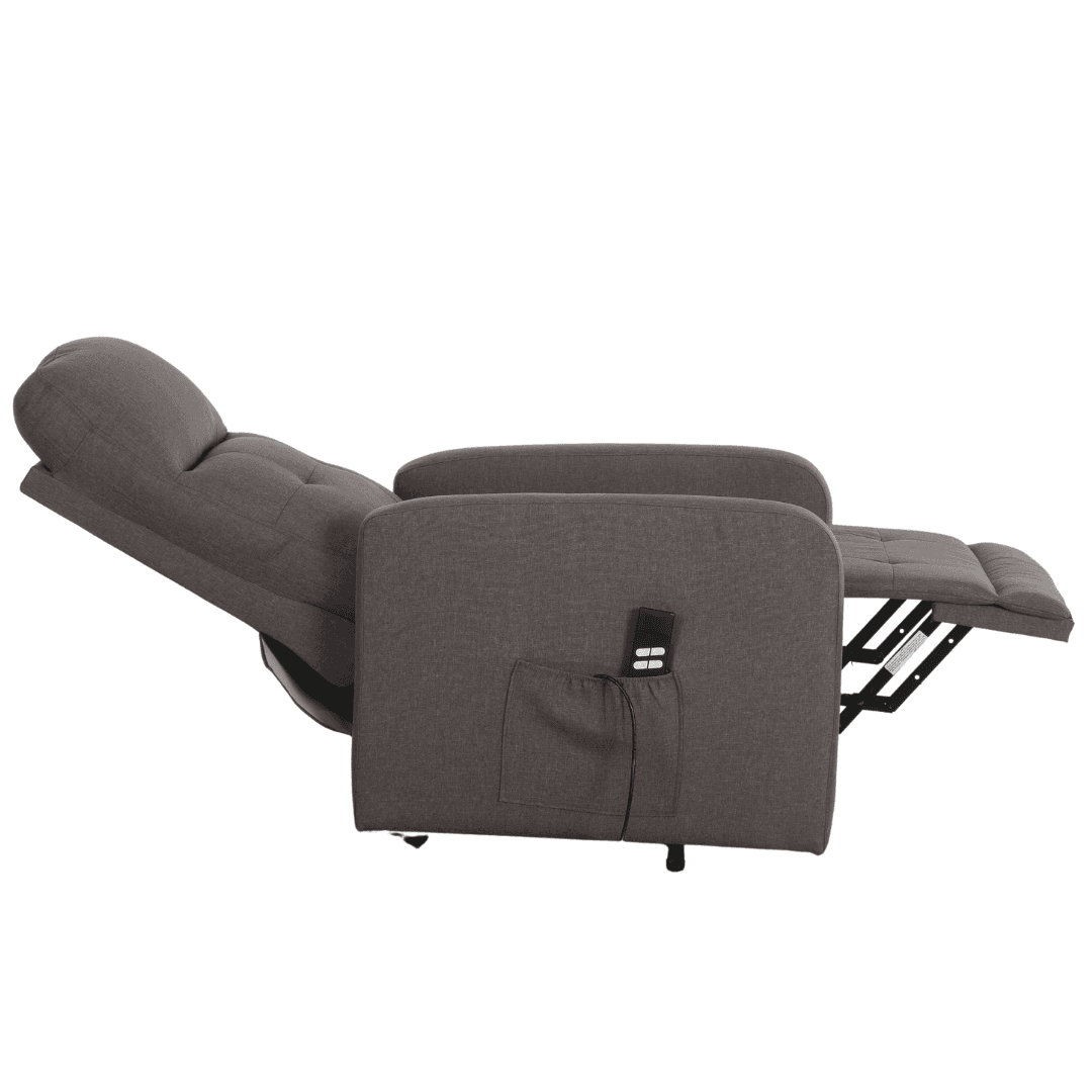 Poltrona "Cygnus" con recliner elettrico doppio motore e rivestimento in tessuto per interno in Poltrone Decor Space - Altamura, commercioVirtuoso.it