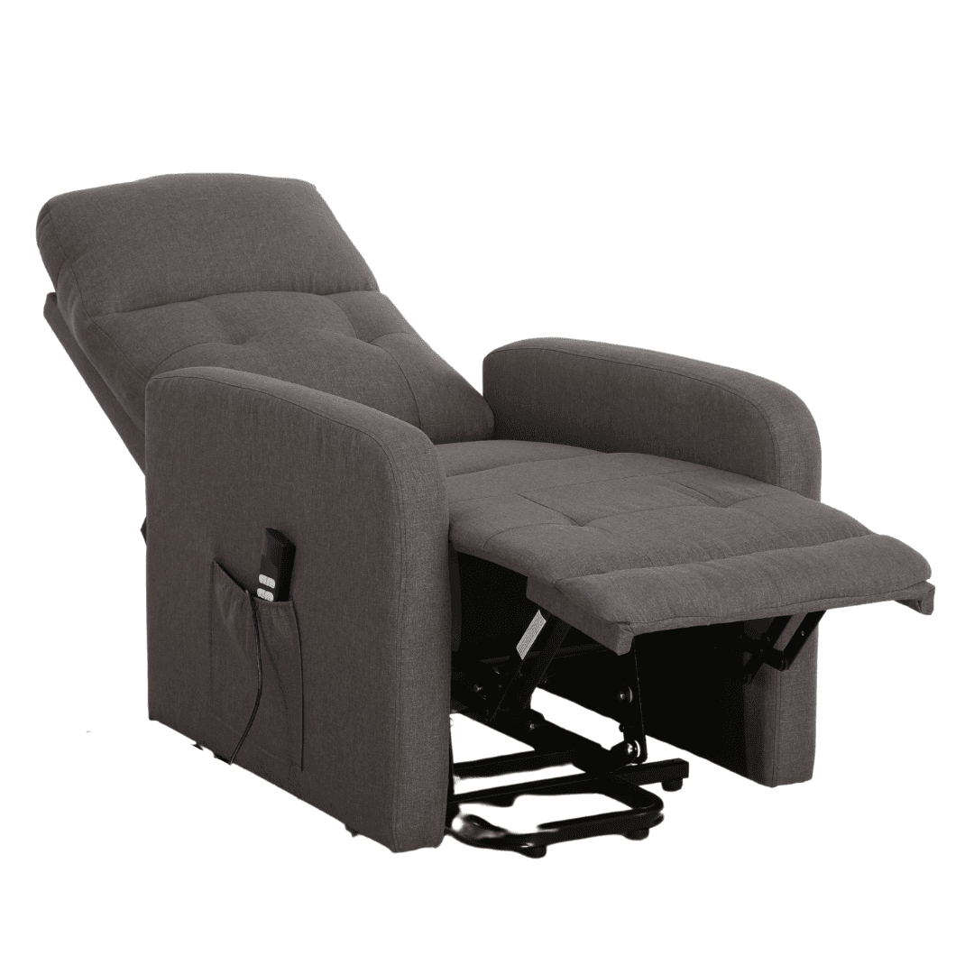 Poltrona "Cygnus" con recliner elettrico doppio motore e rivestimento in tessuto per interno in Poltrone Decor Space - Altamura, commercioVirtuoso.it