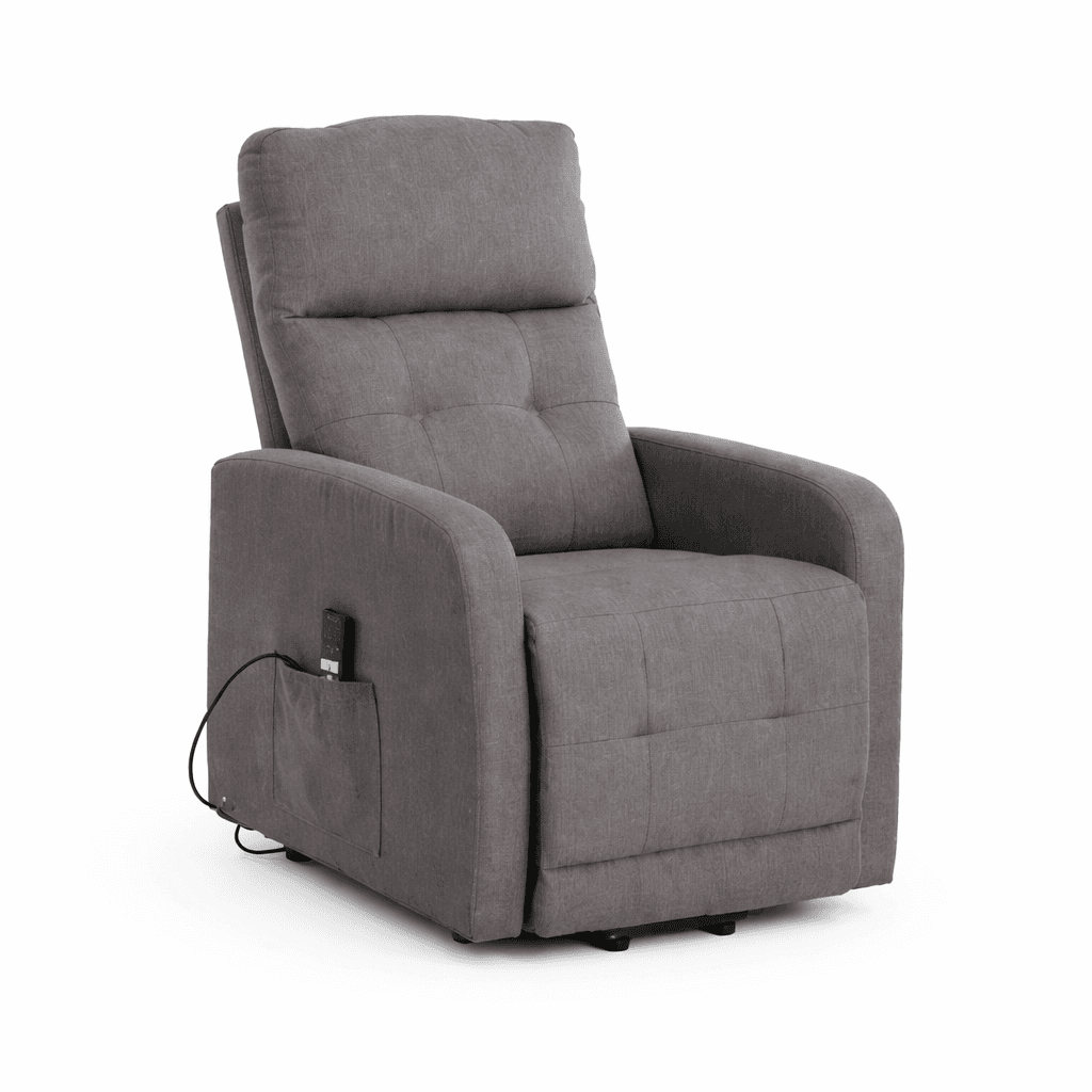 Poltrona "Cygnus" con recliner elettrico doppio motore e rivestimento in tessuto per interno in Poltrone Decor Space - Altamura, commercioVirtuoso.it