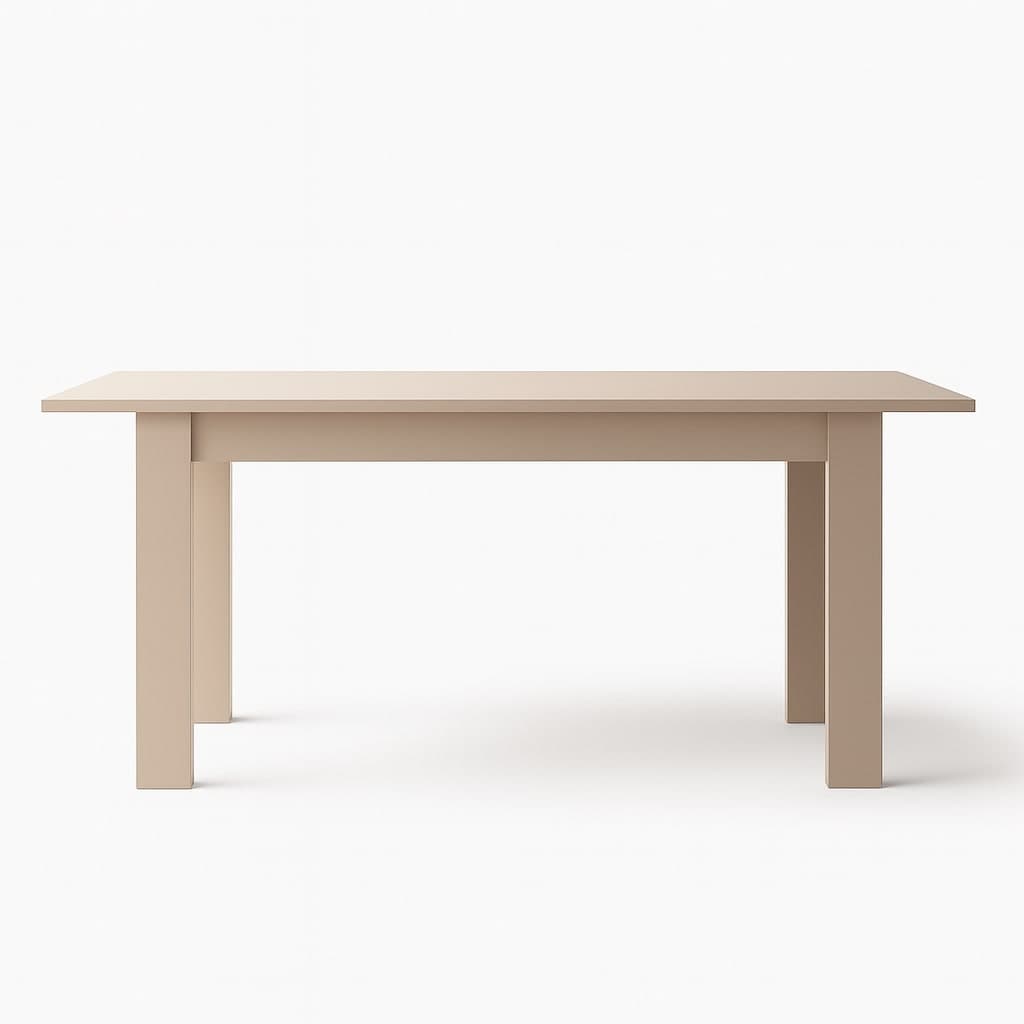 Tavolo "Gliese" con gambe e piano in MDF, design moderno, per arredo interno 137/185 x 90 h 76 cm in Tavoli da sala da pranzo Decor Space - Altamura, commercioVirtuoso.it