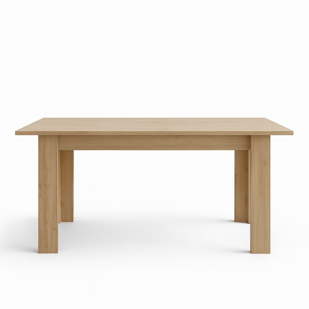 Tavolo "Gliese" con gambe e piano in MDF, design moderno, per arredo interno 137/185 x 90 h 76 cm in Tavoli da sala da pranzo Decor Space - Altamura, commercioVirtuoso.it