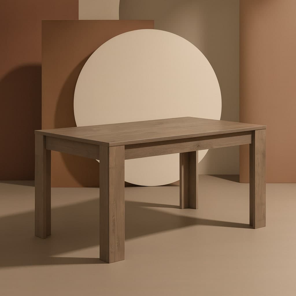 Tavolo "Gliese" con gambe e piano in MDF, design moderno, per arredo interno 137/185 x 90 h 76 cm - 24
