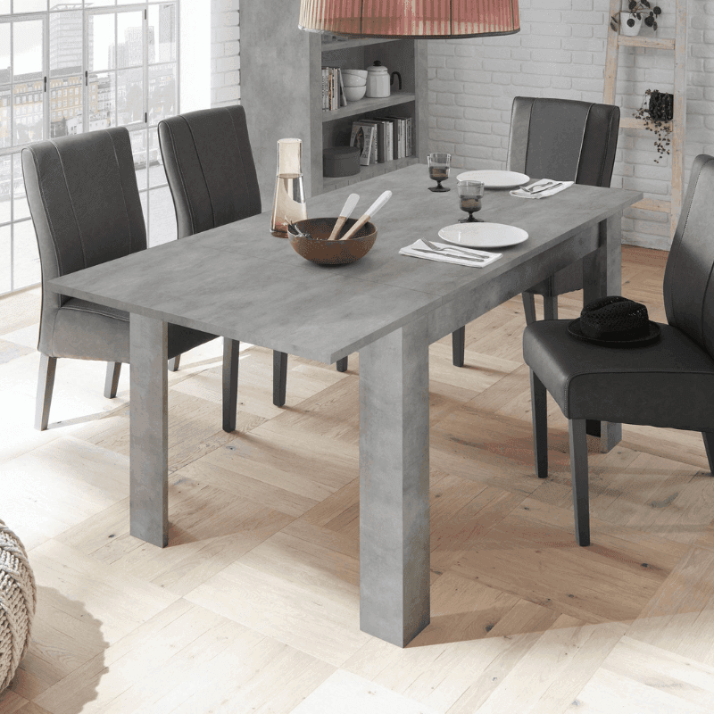 Tavolo "Gliese" con gambe e piano in MDF, design moderno, per arredo interno 137/185 x 90 h 76 cm - 30