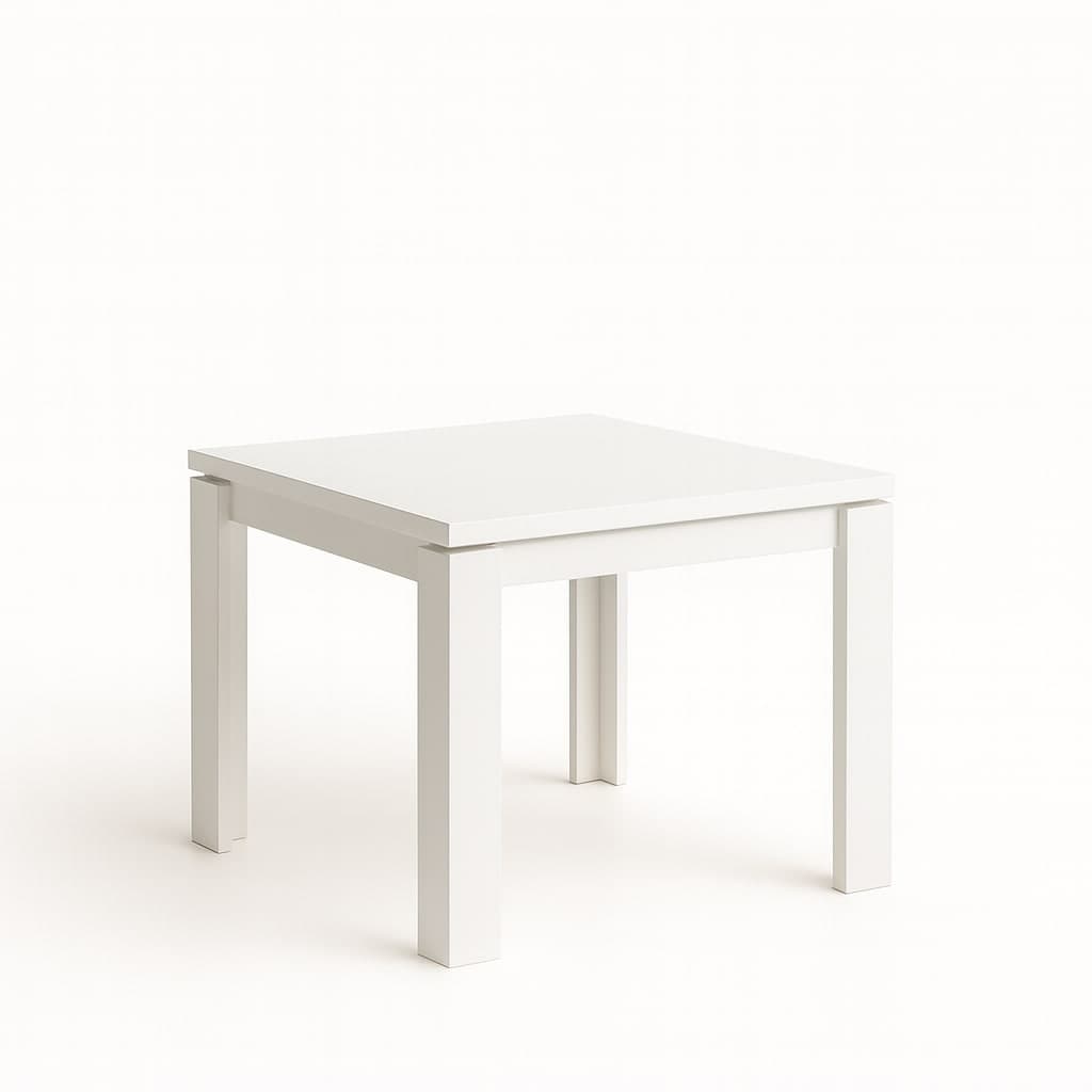 Tavolo "Regulus" con struttura stabile in legno MDF per arredo interno 90/180 x 90 x h 76 cm in Tavoli da sala da pranzo Decor Space - Altamura, commercioVirtuoso.it