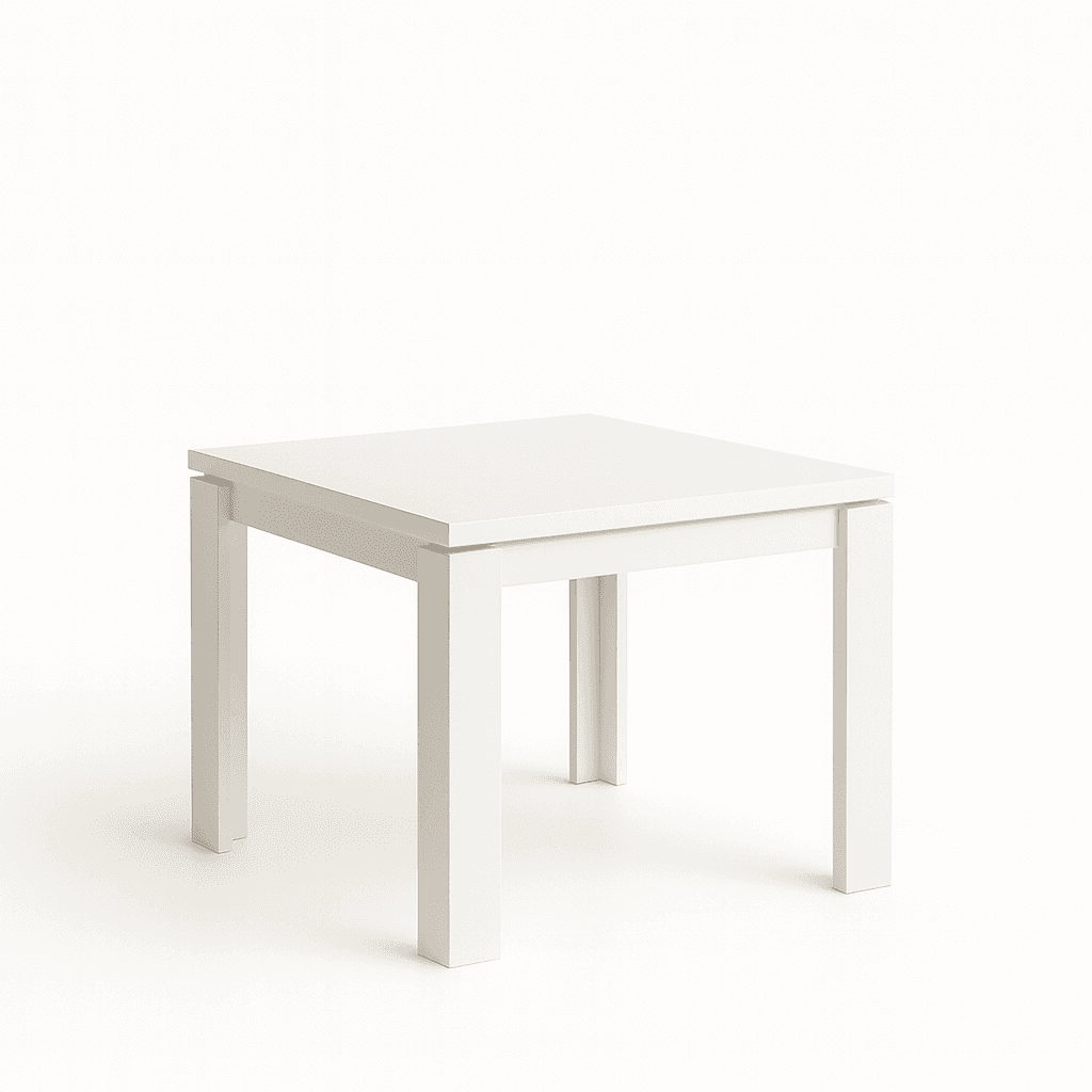 Tavolo "Regulus" con struttura stabile in legno MDF per arredo interno 90/180 x 90 x h 76 cm in Tavoli da sala da pranzo Decor Space - Altamura, commercioVirtuoso.it