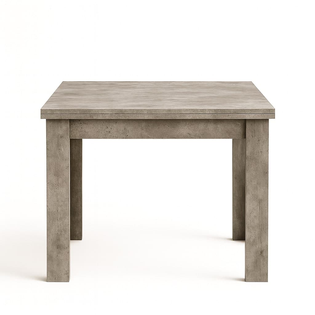 Tavolo "Regulus" con struttura stabile in legno MDF per arredo interno 90/180 x 90 x h 76 cm in Tavoli da sala da pranzo Decor Space - Altamura, commercioVirtuoso.it