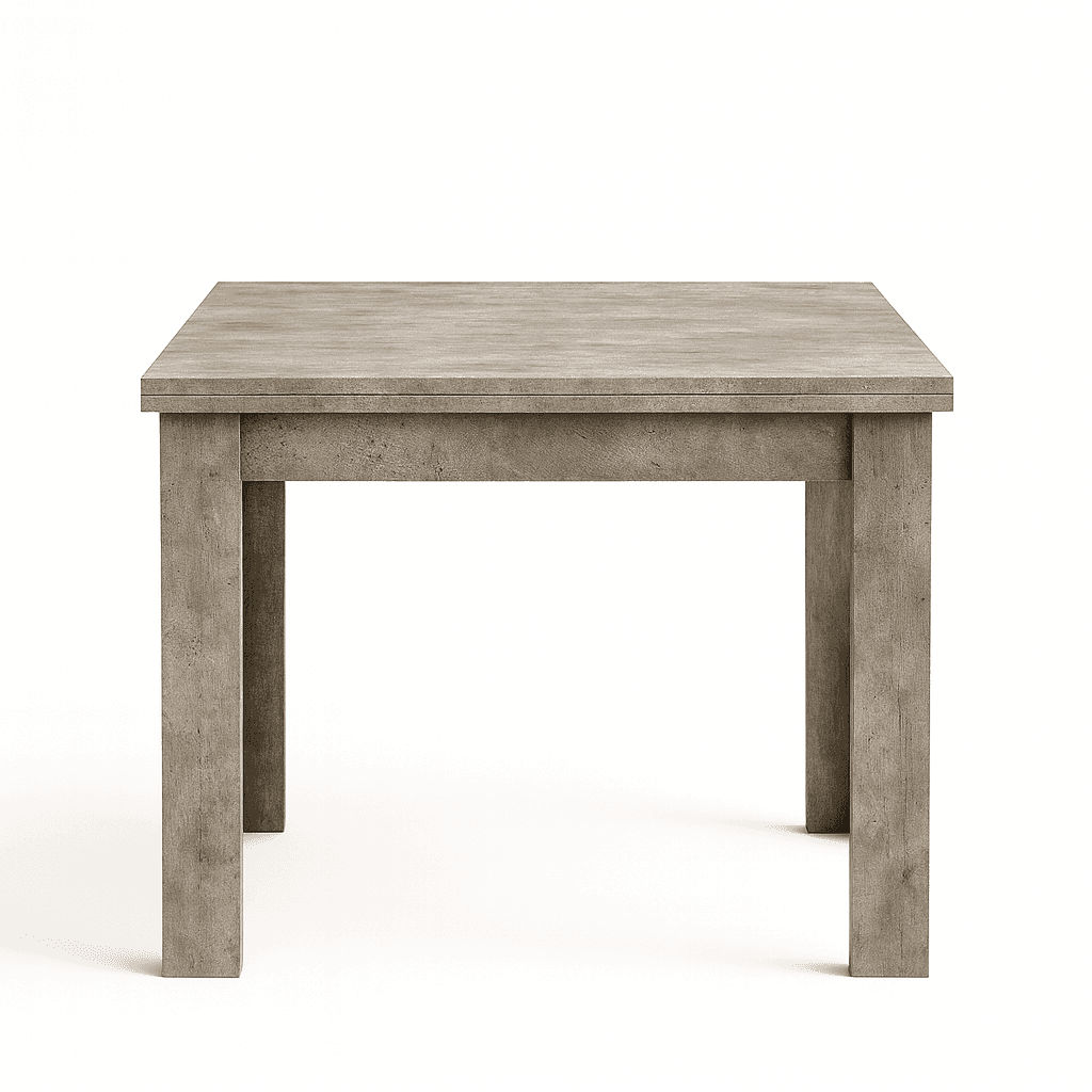 Tavolo "Regulus" con struttura stabile in legno MDF per arredo interno 90/180 x 90 x h 76 cm in Tavoli da sala da pranzo Decor Space - Altamura, commercioVirtuoso.it