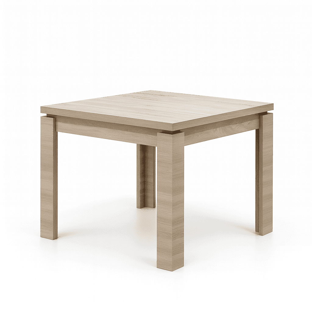 Tavolo "Regulus" con struttura stabile in legno MDF per arredo interno 90/180 x 90 x h 76 cm in Tavoli da sala da pranzo Decor Space - Altamura, commercioVirtuoso.it