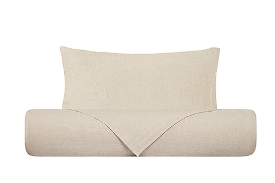 Parure letto in Puro Lino Stonewashed Bollito - 6