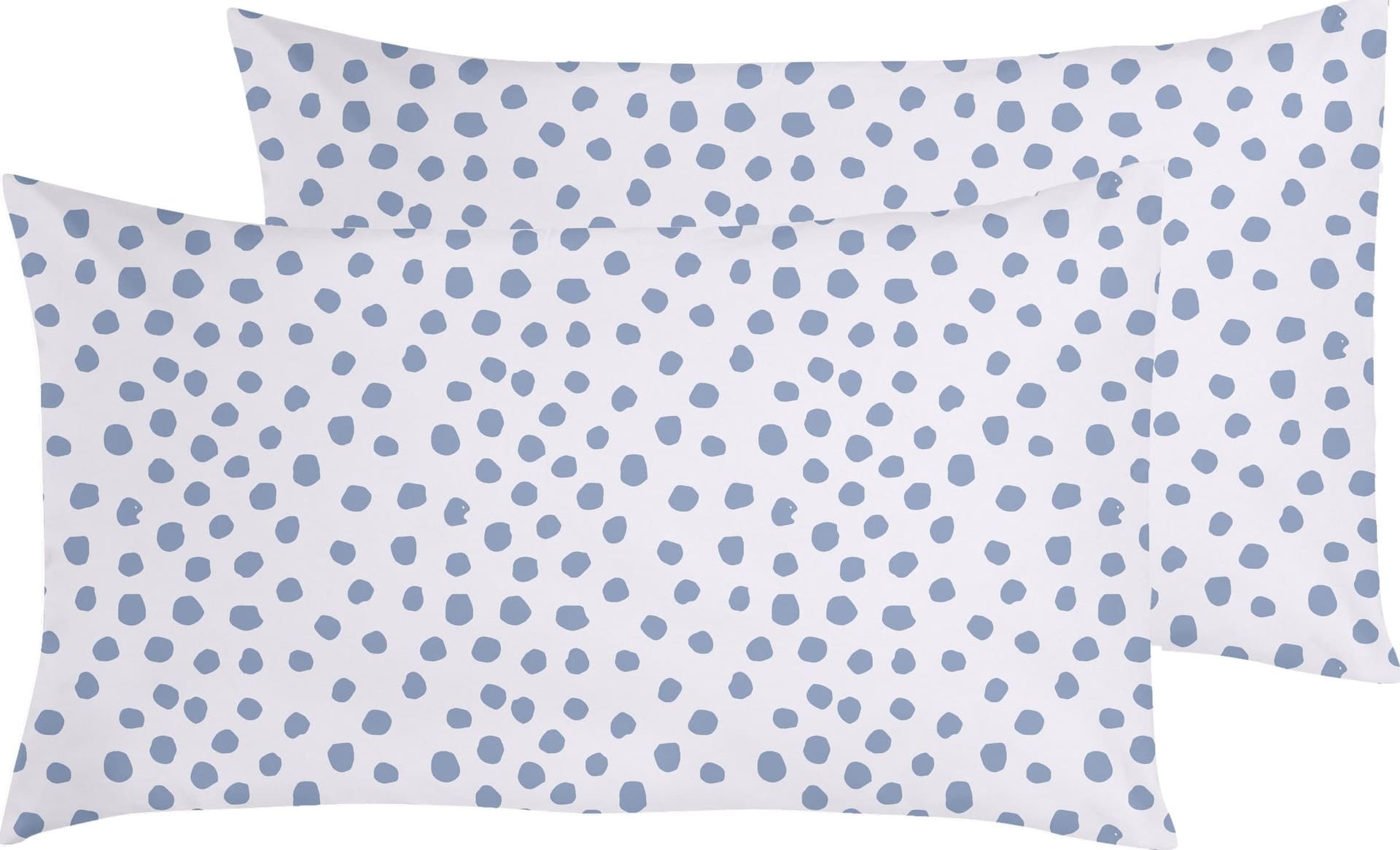 Set Copripiumino federe parure Copripiumino Stampa Digitale 100% Cotone, Made in Italy  DOT MINI CELESTE - 3