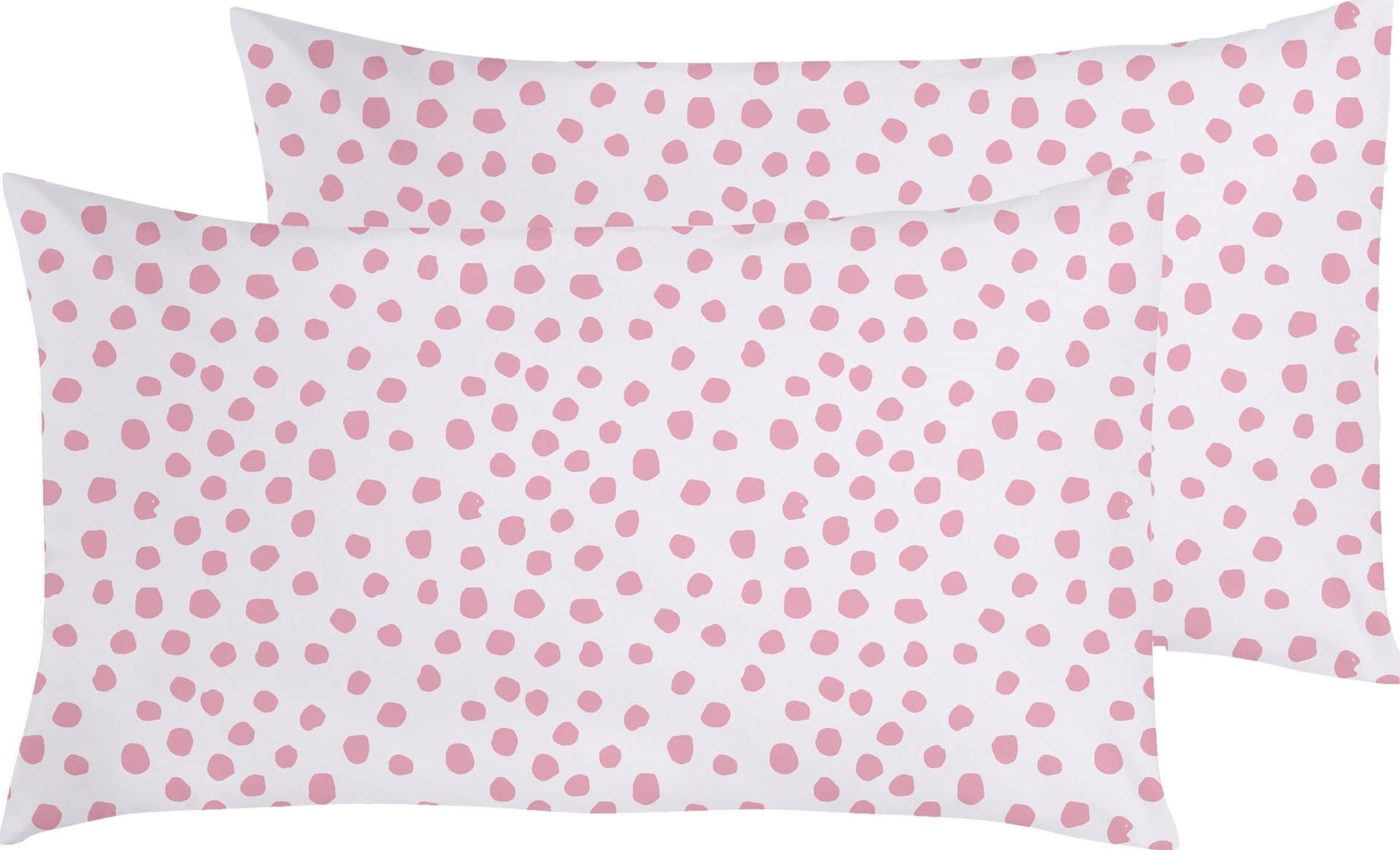 Set Copripiumino federe parure Copripiumino Stampa Digitale 100% Cotone, Made in Italy DOT MINI ROSA - 3
