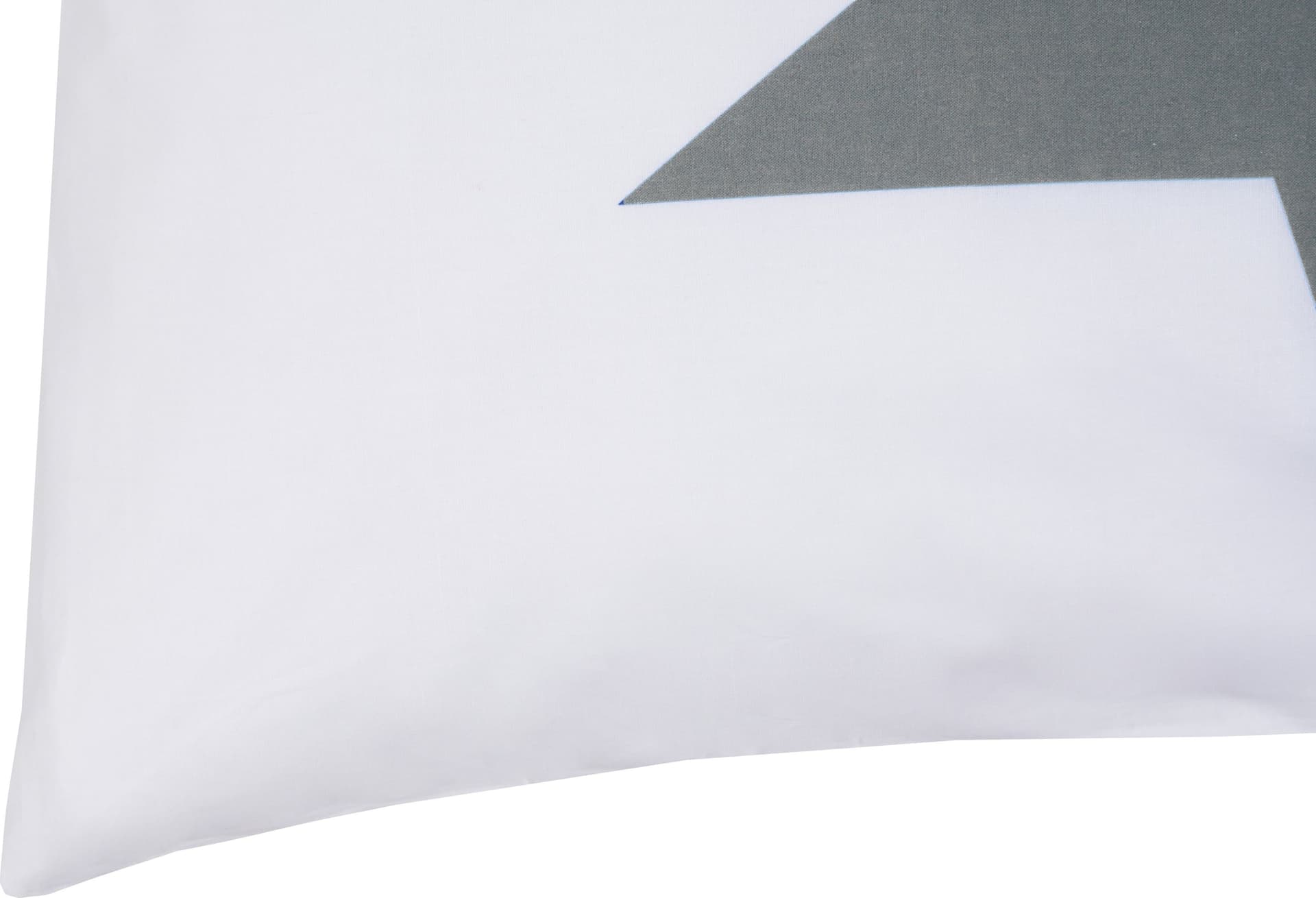 Set copripiumino federe letto 100% cotone stampa digitale STELLA GRIGIO/BIANCO - 5