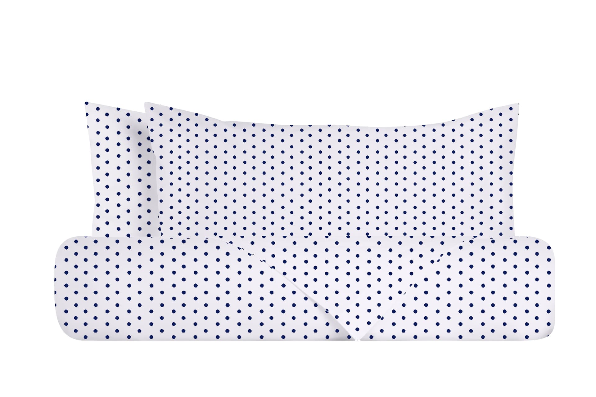 Set copripiumino federe bifaccia doubleface parure copripiumino stampa digitale 100% cotone Made in Italy POIS BLU SU BIANCO in Set copripiumini e federe Vanita di raso - Sesto San Giovanni, commercioVirtuoso.it