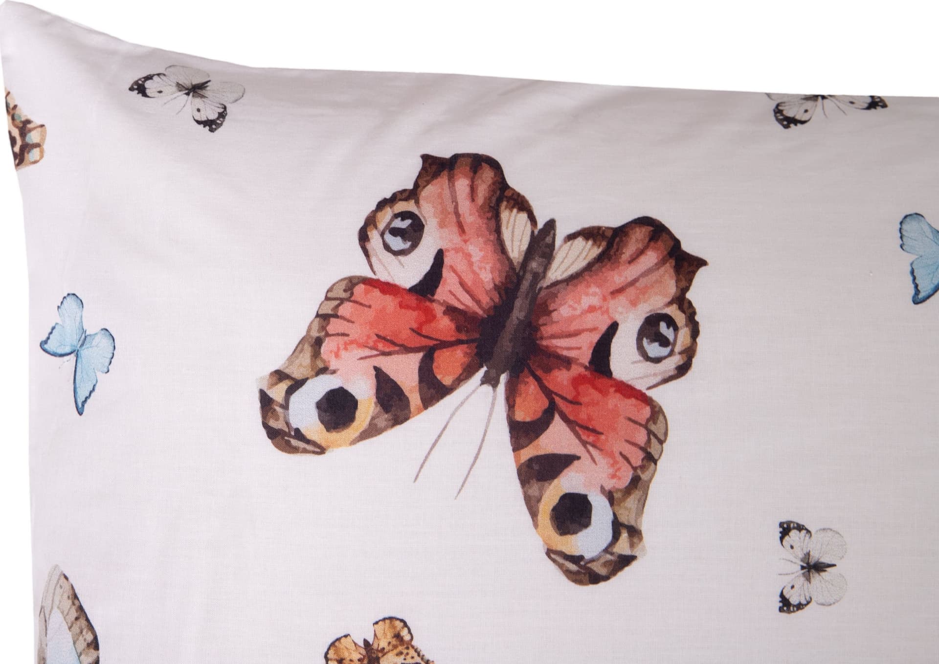 Completo letto lenzuola federe stampa digitale 100% cotone, made in italy FARFALLE MULTICOLOR - 4