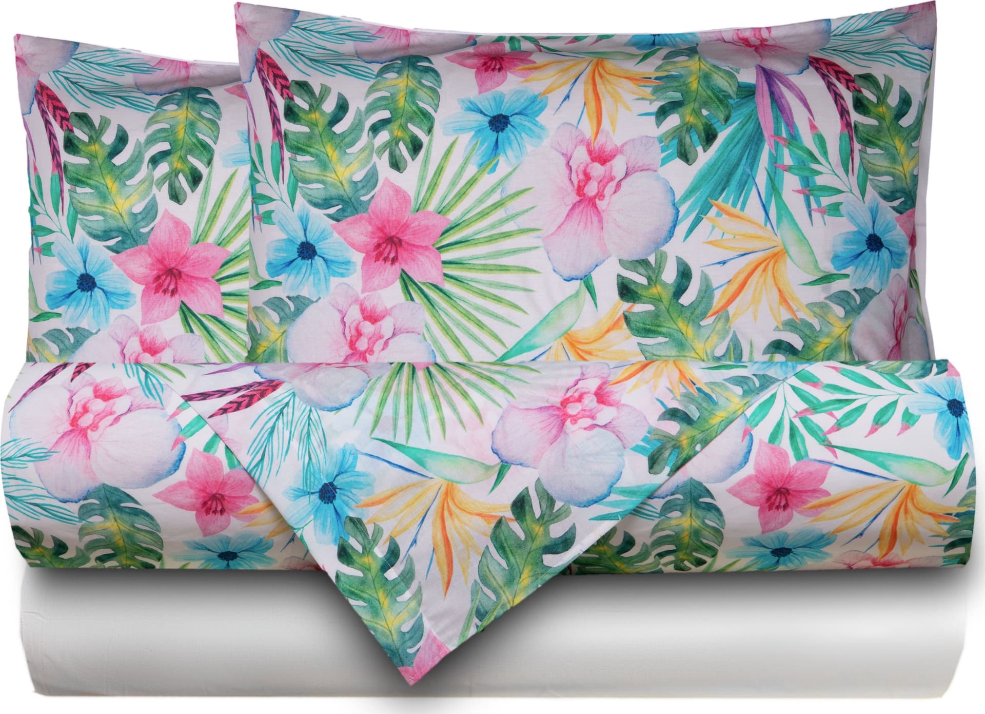 Completo letto lenzuola federe stampa digitale 100% cotone, made in italy MELANIA - 8