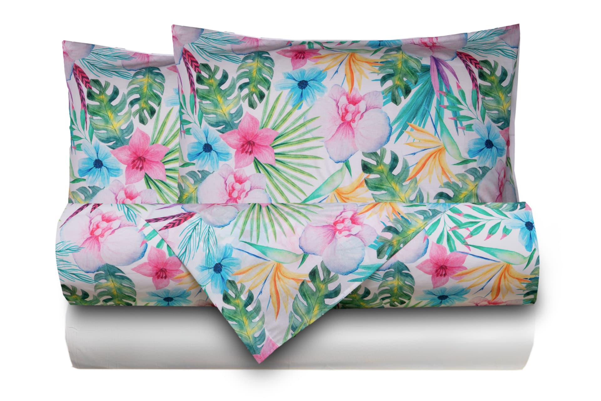 Completo letto lenzuola federe stampa digitale 100% cotone, made in italy MELANIA - 8