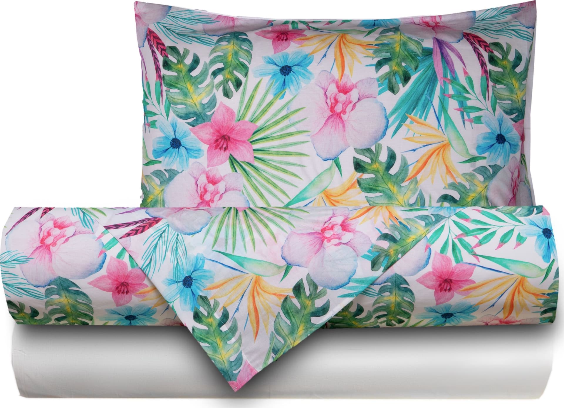 Completo letto lenzuola federe stampa digitale 100% cotone, made in italy MELANIA - 2