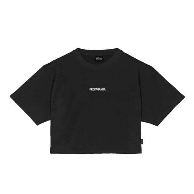 T-Shirt Propaganda Ribs Cropped Black - 2