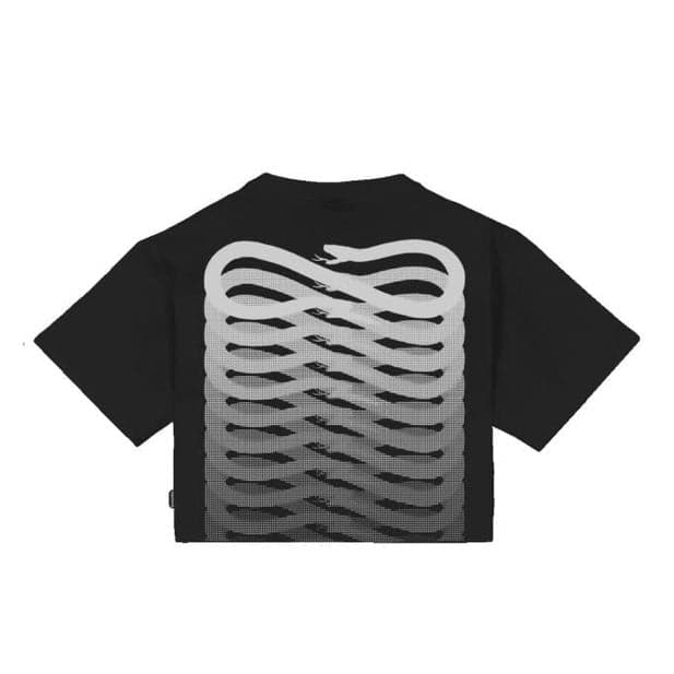 T-Shirt Propaganda Ribs Cropped Black - 4