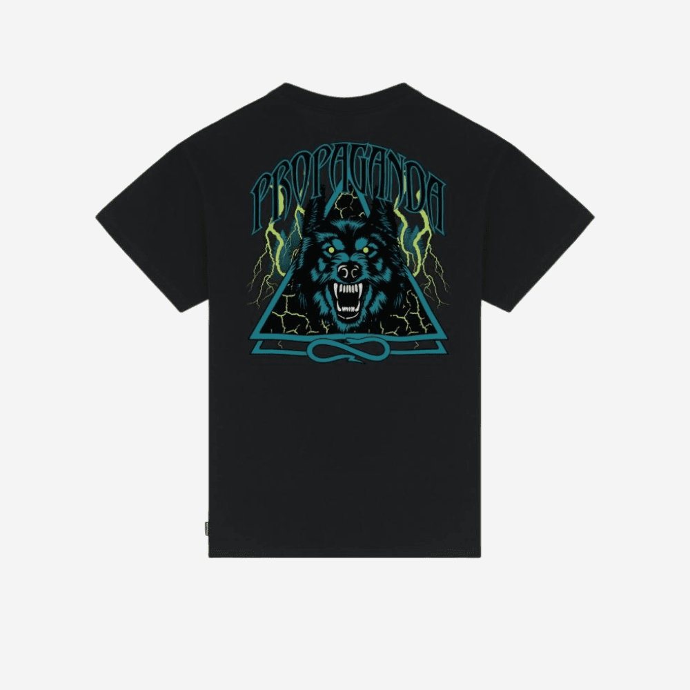 T-shirt Propaganda Triangle Wolf Black - 3