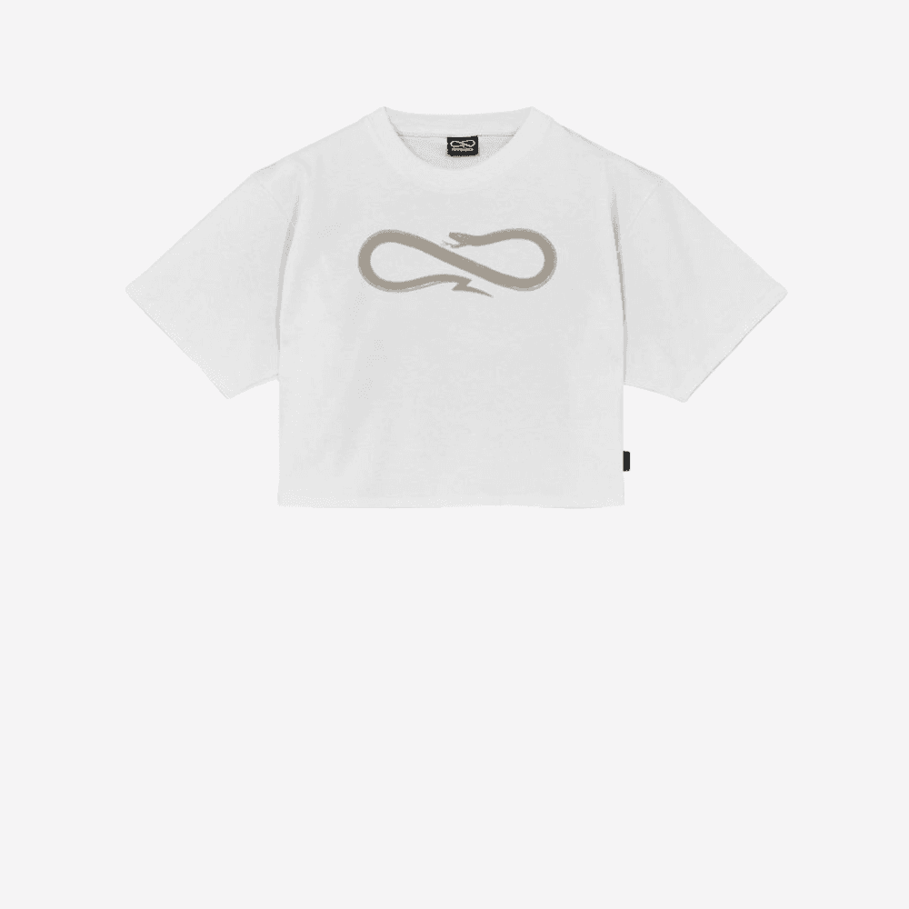 T-Shirt Propaganda Logo Cropped White - 3