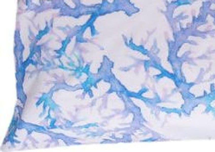 Set 2 federe coppia di federe stampa digitale 100% cotone, Made in Italy CORALLO ACQUARELLO - 3