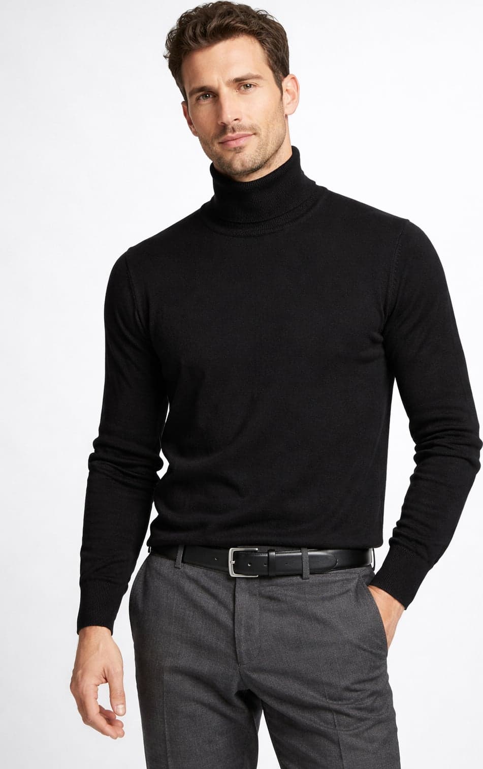 Privati Firenze maglia uomo dolcevita basic merinos - 3