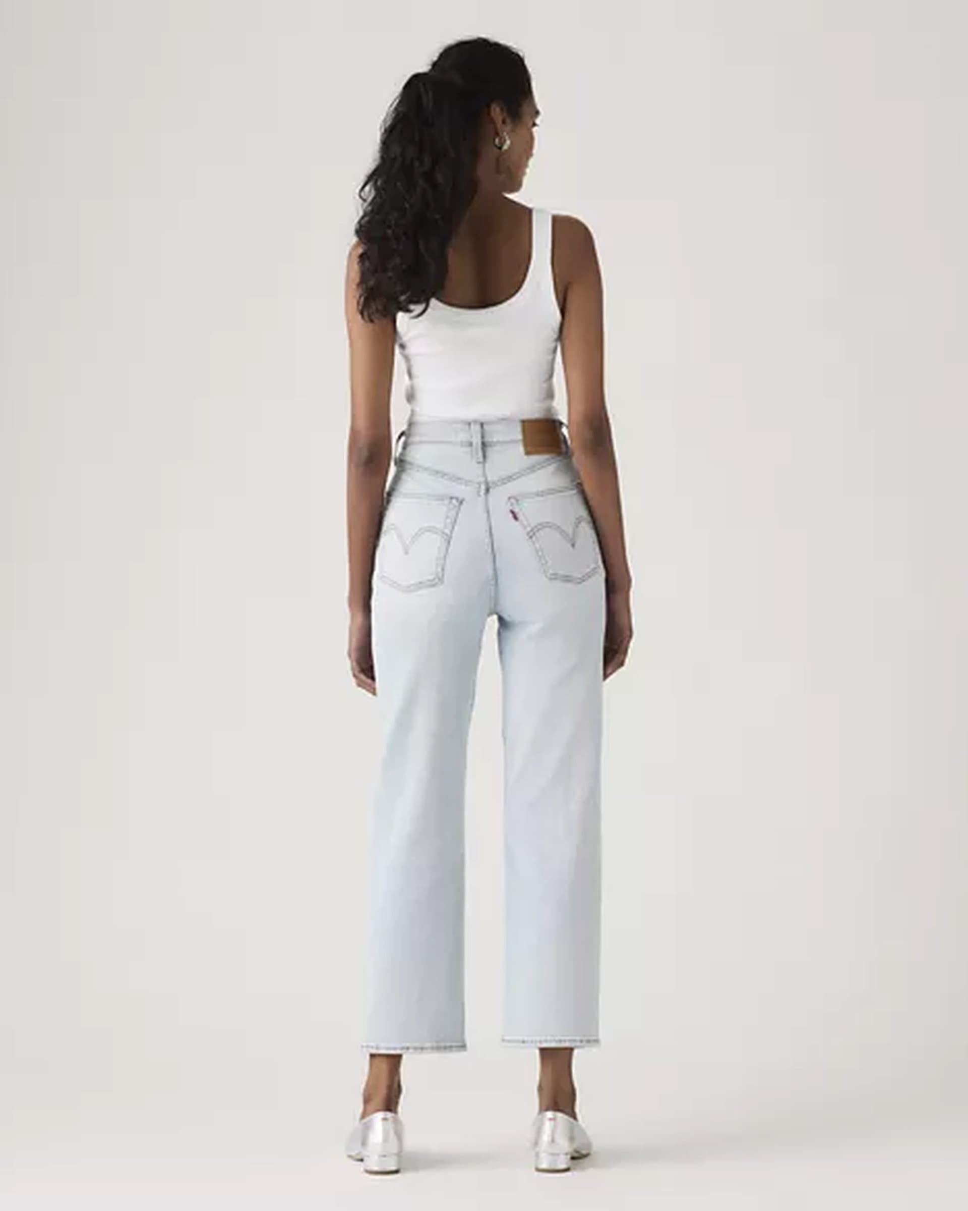 Levi's Ribcage Straight Ankle jeans donna Filter Her vita altissima denim chiaro - 2