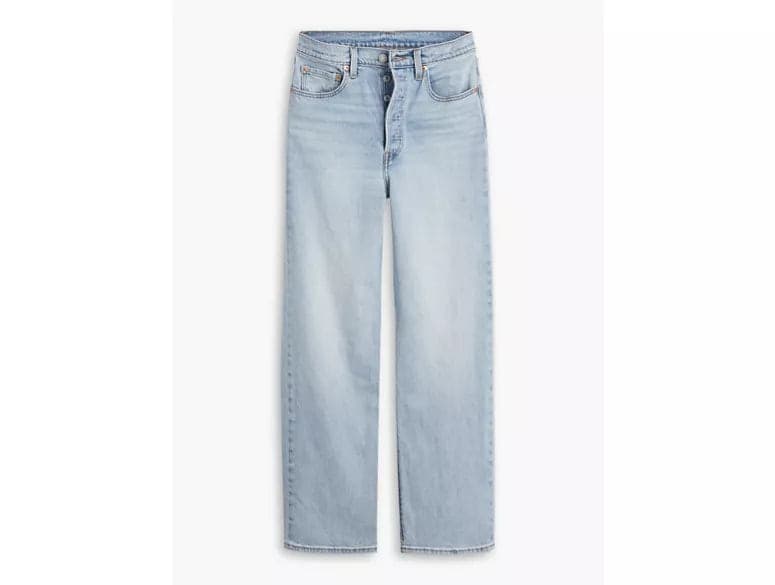 Levi's Ribcage Straight Ankle jeans donna Filter Her vita altissima denim chiaro - 5