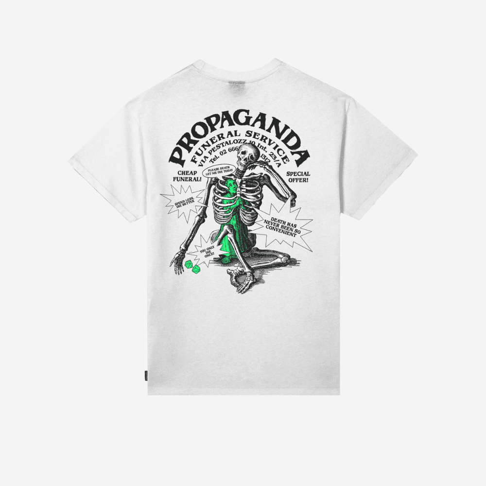 T-shirt Propaganda Funeral White - 3