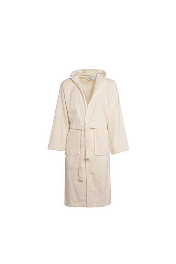 Accappatoio con Cappuccio Doccia Bagno soffice morbido assorbente resistente 100% cotone MIELE