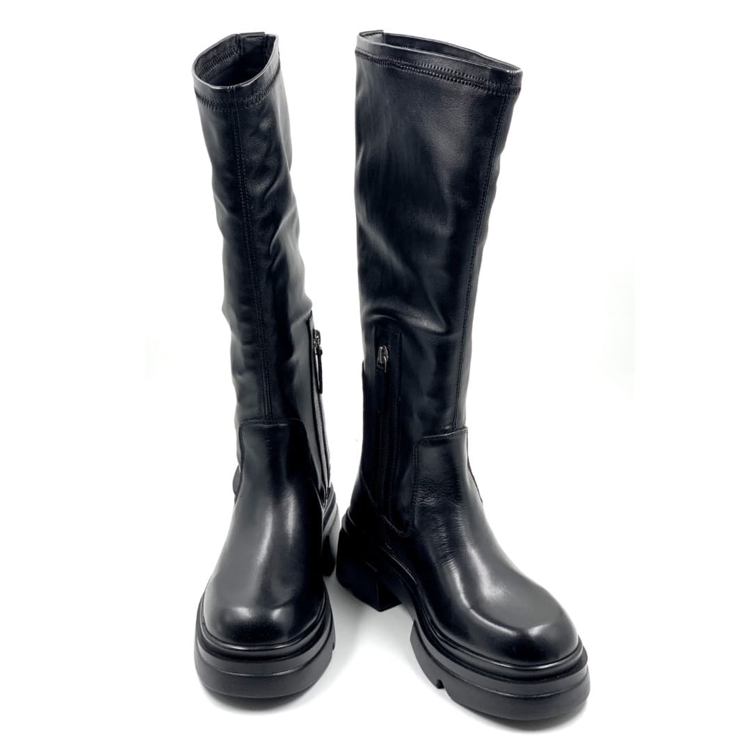 Emanuelle Vee stivali donna Hero in pelle nero 809 15 - 3