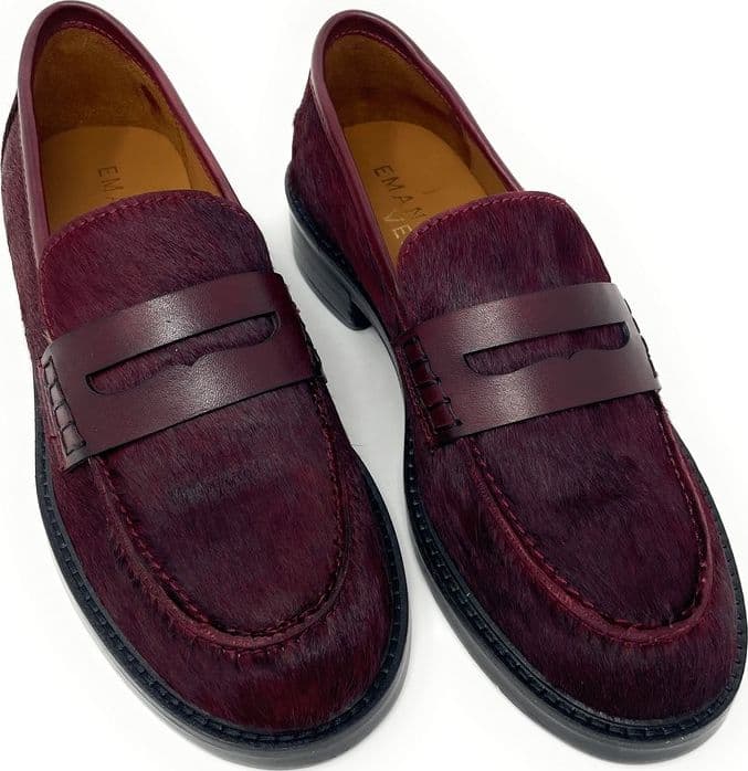Emanuelle Vee mocassini donna Uma in cavallino bourgundy 811 30 - 5