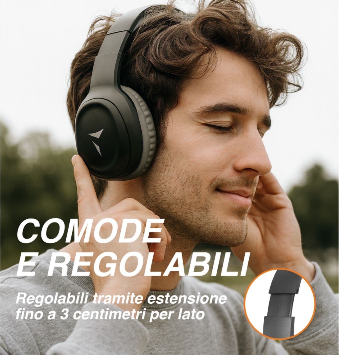 Techmade Cuffie TM-ZEB04 Bluetooth Black - 6