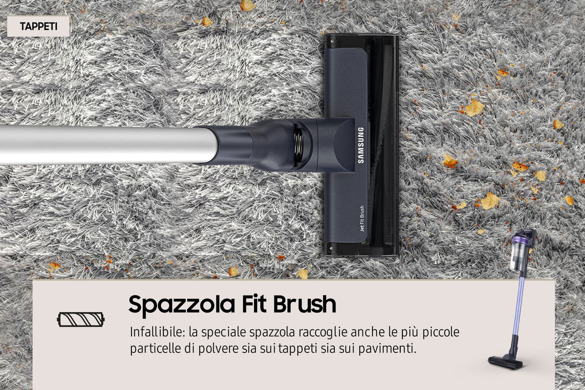 Samsung Aspirapolvere Ciclonico Senza Filo VS15A6031R4 150w Violet - 7