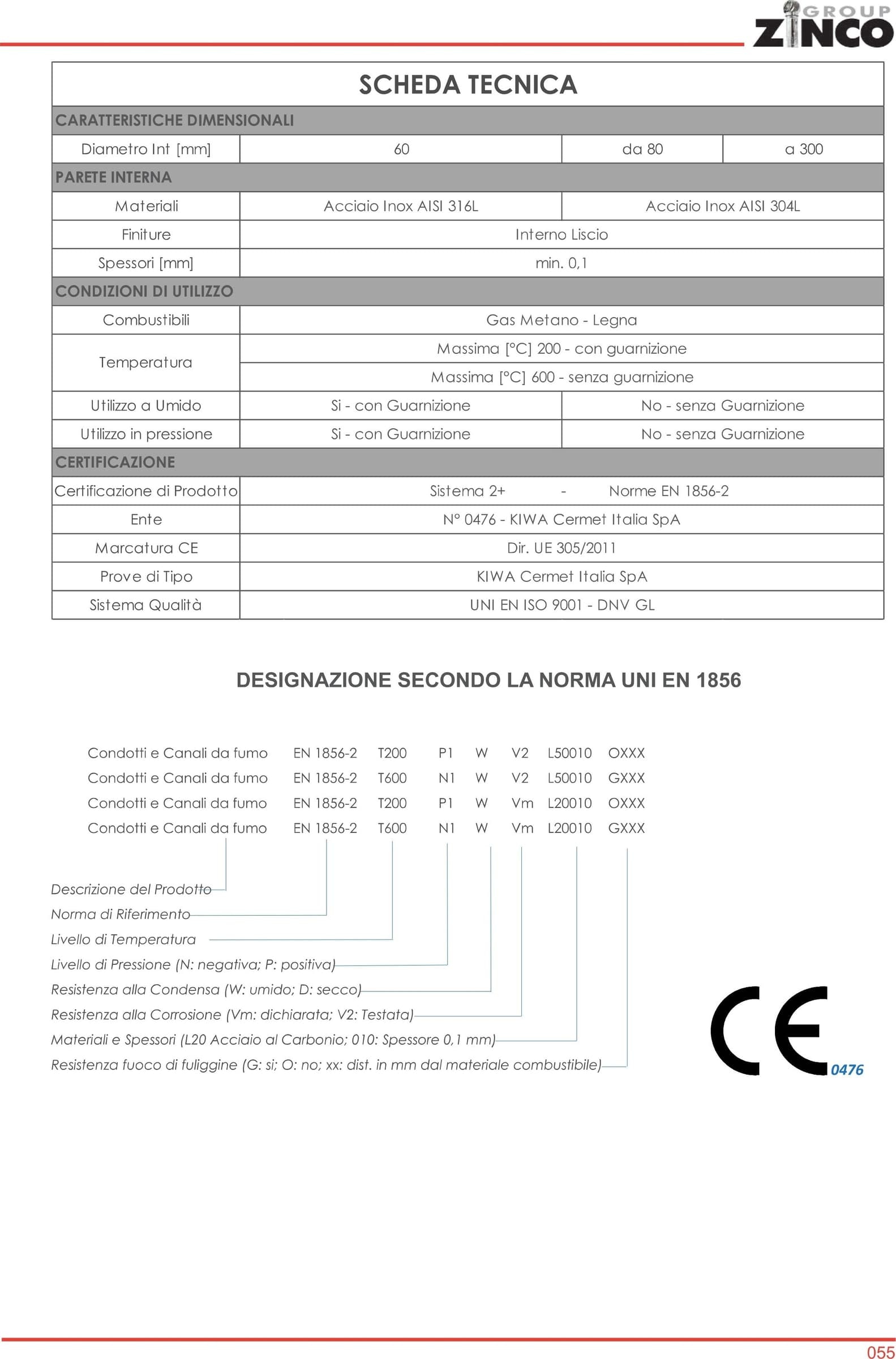 Tubo flessibile da 220 x 3000mm di acciaio inox AISI 316 spessore 10mm - 2
