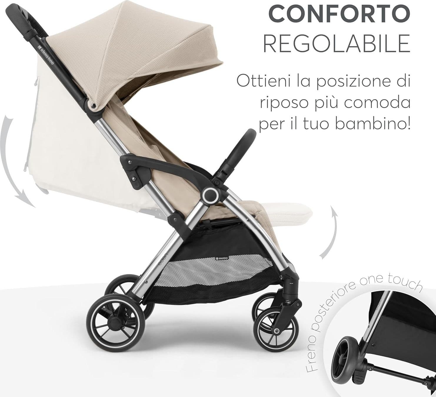 Kikkaboo - Passeggino leggero Eden Autofolding 22kg - 11