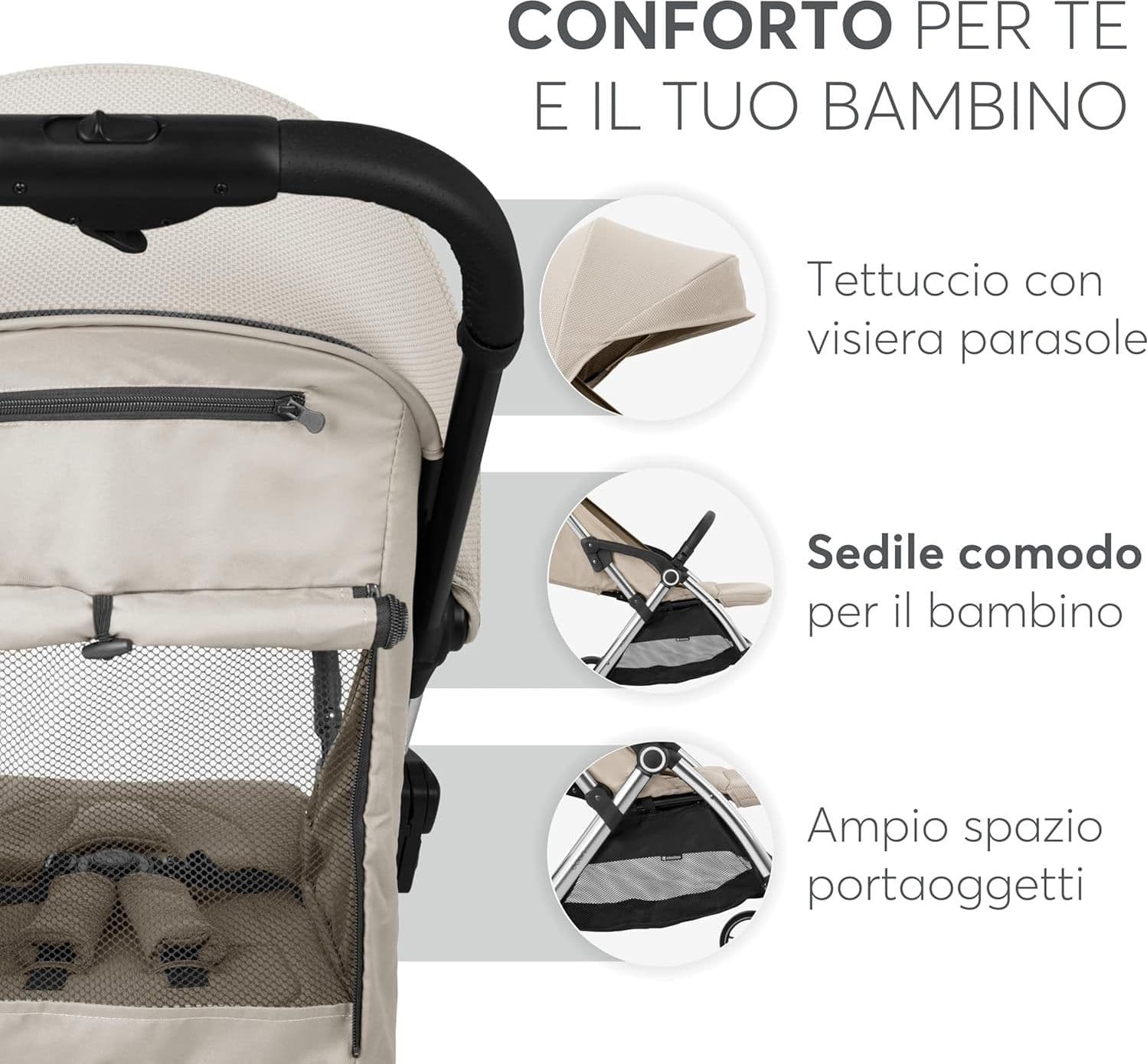 Kikkaboo - Passeggino leggero Eden Autofolding 22kg - 13