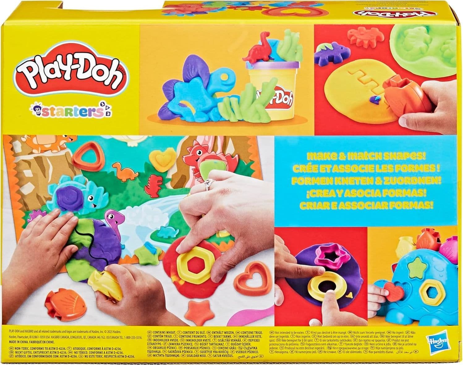 Hasbro - Play-Doh Starter Set Dinosauro Forme e Colori G0491 - 8