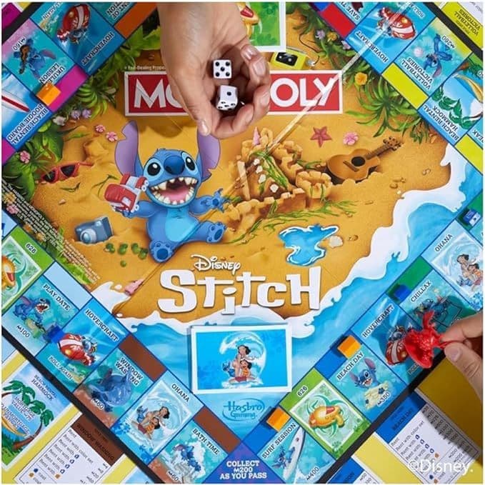 Hasbro - Gioco da tavolo Monopoly Stitch - 6
