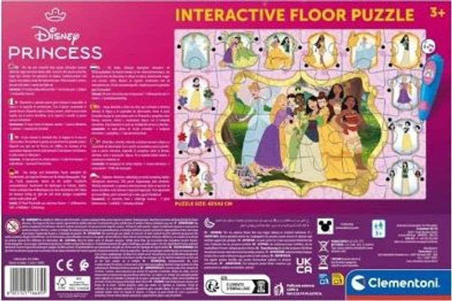 Clementoni - Puzzle Interattivo da Pavimento Disney Princess 16685 - 2