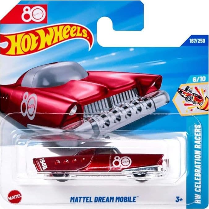 Hot Wheels Mattel - Modellino Auto Dream Mobile 80° Anniversario Collector's Edition Assortite - 2