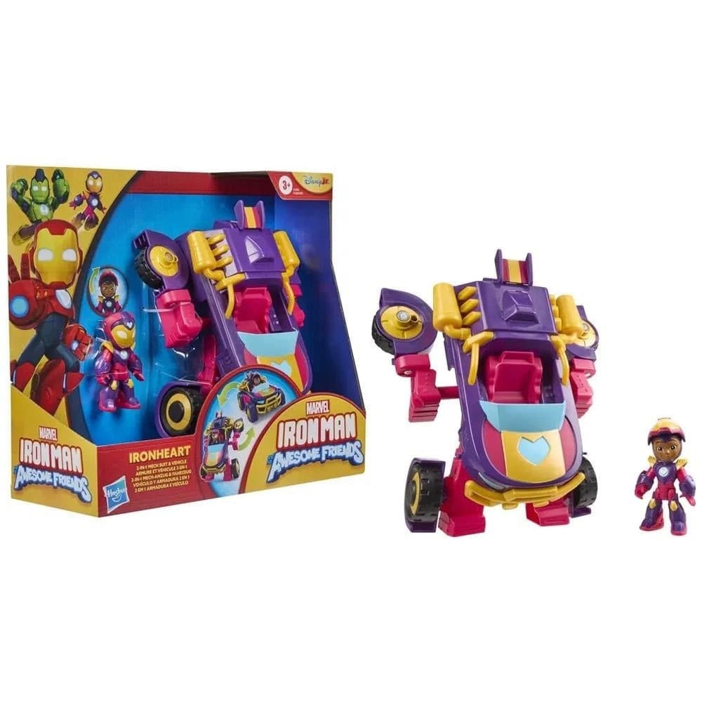 Hasbro - Iron Man e i suoi amici Mech 2 In 1 Assortito - 4