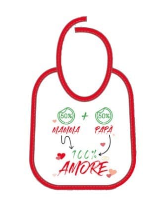 Mella Kids - Bavaglino con frase 100% Cotone - 22