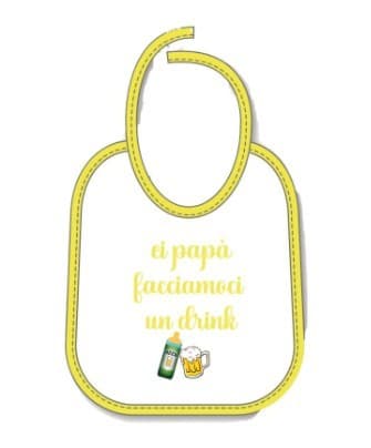 Mella Kids - Bavaglino con frase 100% Cotone - 25