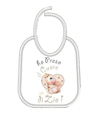 Mella Kids - Bavaglino con frase 100% Cotone - 28