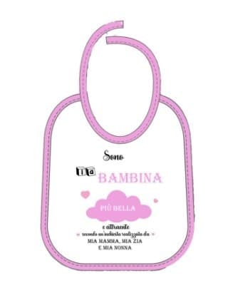 Mella Kids - Bavaglino con frase 100% Cotone - 32