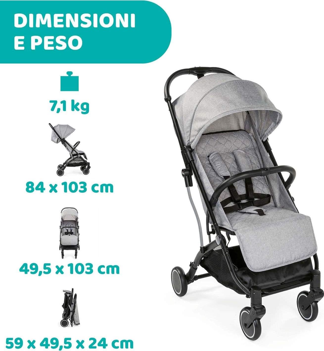 Chicco - Passeggino Leggero Trolley Me 0 - 15 kg - 14